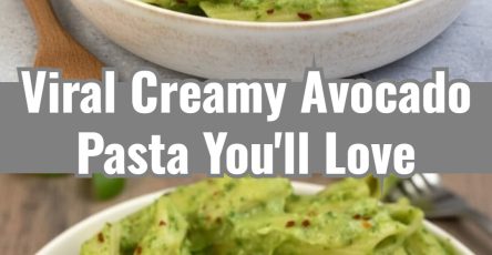 Quick Easy Creamy Avocado Pasta Healthy Vegan Green Meal