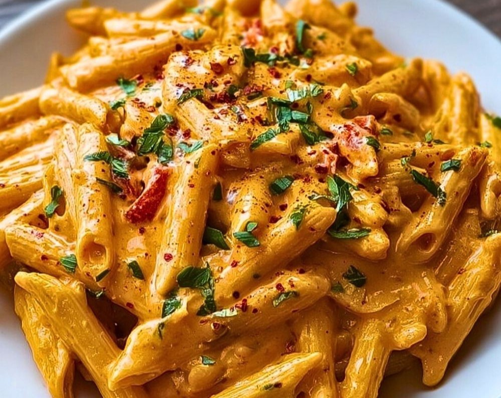 Quick Easy Healthy Roasted Red Pepper Pasta Everyday Recipe overview