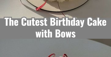 Vintage Bow Birthday Cake Easy Aesthetic Celebration Treat