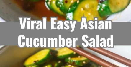Easy Healthy Asian Cucumber Salad Side Dish Recipe
