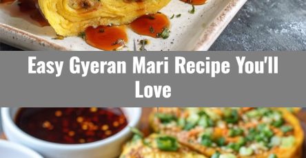 Easy Colorful Gyeran Mari Korean Rolled Omelette with Vegetables