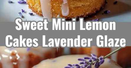 Quick Mini Lemon Lavender Glaze Cakes for Easy Tea Parties