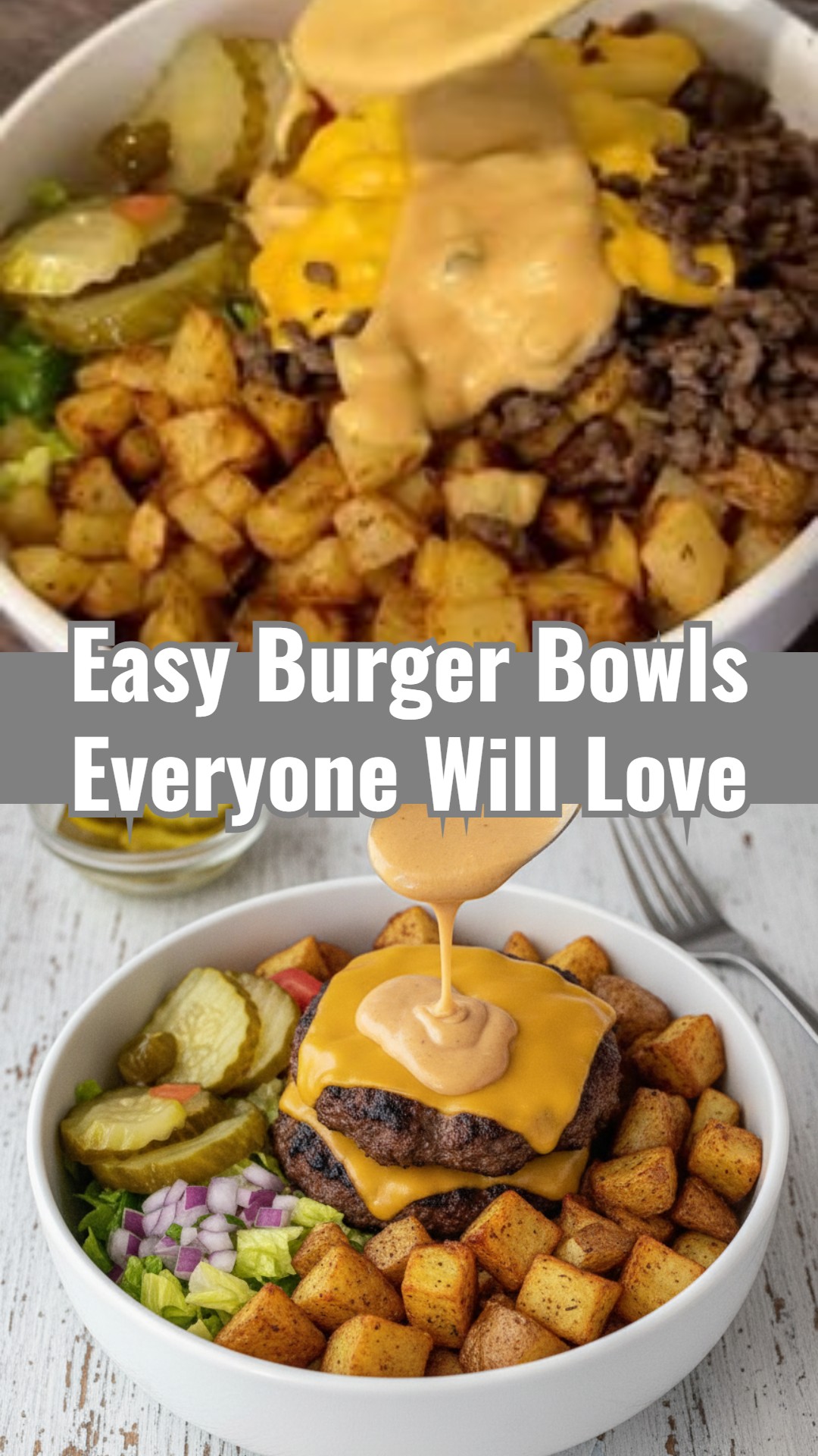 Cheap And Healthy Meals Burger Bowls